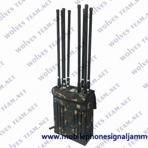 China 80 Watt Backpack Jammer 50-150 Meters Range External High Gain Omni Directional Antenna wholesale