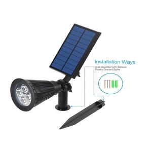 China 6000K LED solar pone de relieve 2 en 1 luz solar al aire libre del jardín de la yarda ajustable LED supplier