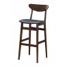 China Wooden High Bar Stools With Arms Upholstery For Bar Furniture And Bistro Furniture wholesale