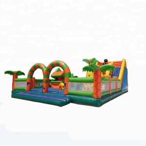 OEM Outdoor Inflatable Playground For Kids Climb And Slide Combo Playland Giant Bouncy Castles