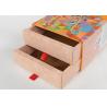 China 二重層のボール紙の引出しの収納箱CMYK/Pantoneの印刷 wholesale