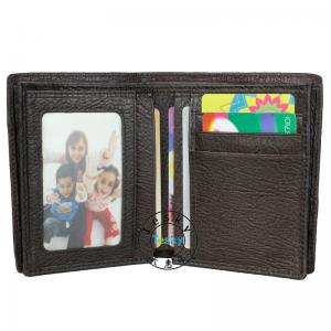 China RFID Blocking Wallet , Mens RFID Blocking Trifold pu Leather Wallet with ID window supplier