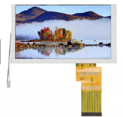 Customized 6.2 Inch TFT LCD Screen with 800 x 480 Pixels and 60Pin Interface