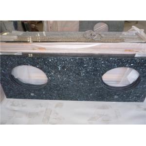 Durable Blue Pearl Granite Vanity Top , Prefab Granite Vanity Countertops With Oval Sink