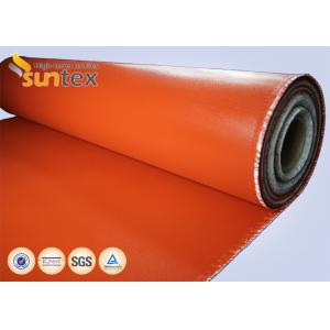China Red Fire Resistant Silicone Coated glass cloth fabric For Expansion Joint High Strength supplier