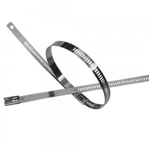 7 X 300 Mm Stainless Steel Ladder Cable Ties For Shipbuilding Multi Lock Type