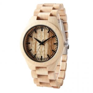 China Hot Sale cheap wooden wrist watch with custom colorful wooden watch For Men supplier