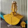 China 1.6-3.5cbm Chamshell Bucket For Three Section Telescopic Arm Use In 28-55ton Excavator wholesale