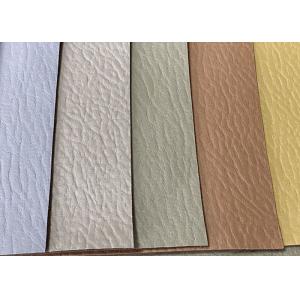 China Elastic PU Leather Upholstery Fabric Eco Friendly Water Resistant supplier