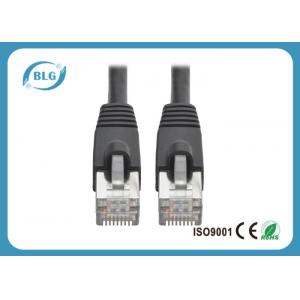 Customized Shielded Cat6 Patch Cable , Round STP Patch Cord RJ45 Male Plugs