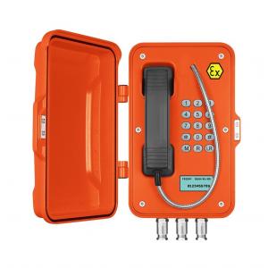 China Weatherproof Analog Anti Explosion Telephone With LCD Display For Hazardous Areas supplier