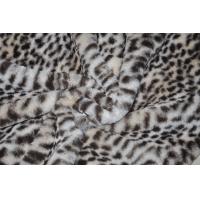 China 435GSM 100%P Leopard Print Fabric Wrinkle Resistant 150CM on sale