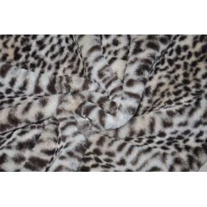 China 435GSM 100%P Leopard Print Fabric Wrinkle Resistant 150CM supplier