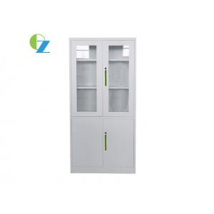 KD Structure Office Furniture Glass Door Steel Cupboard H1850*W900*D400(MM)