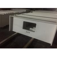Pure White Quartz Kitchen Countertops , 45 Degree Edge Faux Quartz Countertops