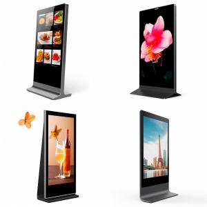 Indoor Digital Signage Kiosk 43 Inch Wide View Free Stand LCD Advertising Player