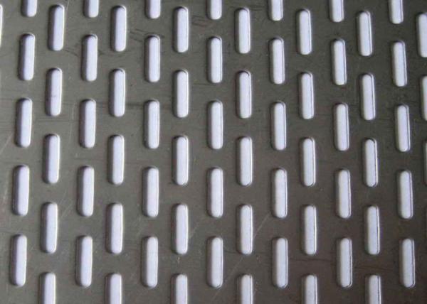 304 Stainless Steel Slotted Hole Perforated Metal Plain Weave Style 1.22x2.44m