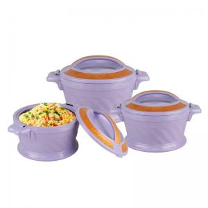 Keep Warm Lunch Box Set 3pcs Double Wall Insulated Stock Pot Set