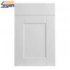 China PVC Film White Wood Grain Kitchen Cupboard Doors Smooth Surface Eco Friendly wholesale