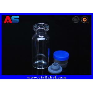 Glass 5ml Bottle Small Glass Vials With Rubber Stopper And 13# Aluminum Plastic Cap