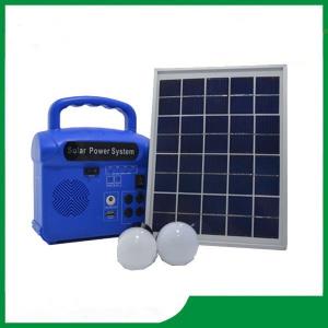 Mini solar energy system with radio, 2pcs led lamp, cell phone charger, portable solar system sale