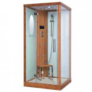 Quadrado de bambu Eco-amigável da banheiro com chuveiro do vapor com Fm/entrada CD/Mp3