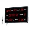 Time Date Digital Thermometer And Hygrometer With Wall - Mounted Big LED Screen