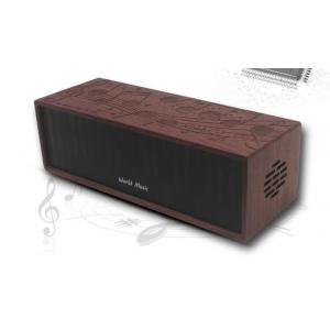 China Bamboo / Walnut Portable Wooden Bluetooth Speaker Personalized Drawing Available supplier