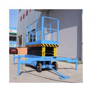 China portable hydraulic double scissor lift  work platform ladder vertical mast lift 5m 6m 8m 10m 12m supplier