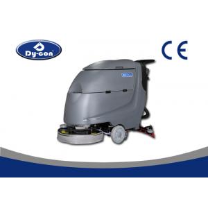 China Black Color Hard Surface Floor Scrubber Washing Machine Walk Behind Heavy Duty supplier