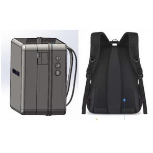 China Knapsack Type 372mm Portable Laser Cleaning Machine , 100W Rust Cleaning Laser supplier