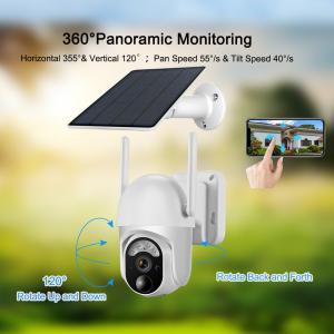 Outdoor Security 3G 4G PTZ Camera Pan Tilt 5W Solar Panel Surveillance Camera Wireless