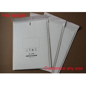 China Shock Resistant Poly Bubble Mailers , Bubble Mailer Envelope With White Color supplier