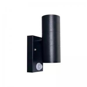 China Warm White Color IP65 Outdoor wall light with black housing for Yard with COB LED supplier