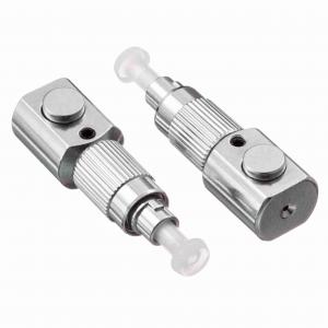 FC Bare Optic Fiber Adapter Gray Metal FC Fiber Optic Connector Couplers