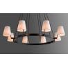 China Corniche Modern Brass Circular Chandelier with Adjustable Height for Indoor Rooms wholesale