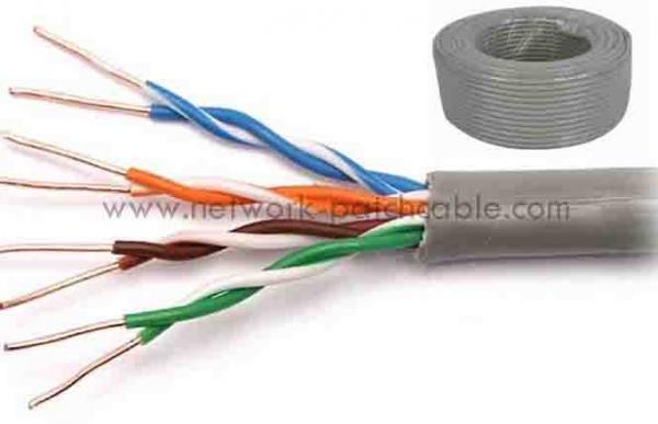 PVC adapté aux besoins du client 100BASE-TX de câble du câble Cat5e UTP de la