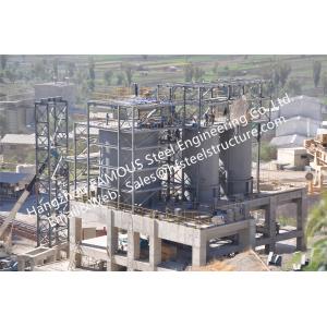 Heavy Structural Steel Fabrication Concrete Mill Cement Production Line Clinker Silo Hopper Furnace