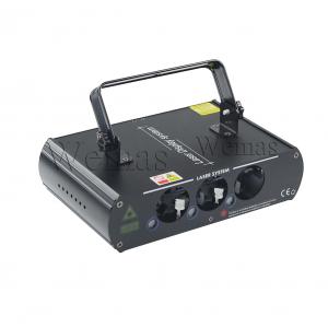 Nightclub Party Laser Lights Three Eyes 4 Micro - Step Motor Scanner 30W Rated Power