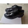 China Vintage Balck PU Leather Shoes Patent Leather Oxfords Womens wholesale