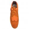 China Brown Suede Leather Mens Casual Flat Shoes , Lace Up Casual Sport Shoes wholesale