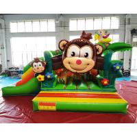 China Monkey Inflatable Bouncer Slide Commercial Bounce House Combo on sale