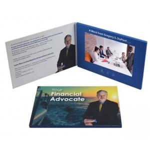 Custom print 7 inch LCD video brochure card for staff training and education