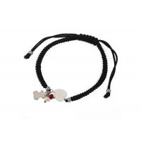 Women Stainless Steel Handmade Jewelry Woven Rope Bracelet With Heart Shape Pendant