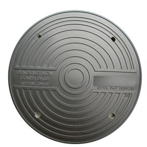 China ISO9001:2015 DIN EN124 Ductile Iron Manhole Cover for Highway with D400 Class wholesale