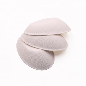 Oval biodegradable egg shape sugarcane fruit dish disposable bagasse paper fish tray