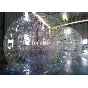 China Transparent 1.0 mm TPU Inflatable Body Bumper Ball With Glowing Lights supplier