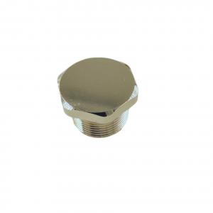1/2 Inch Male Thread Chromed Brass Handrail End Caps Corrosion Preventive