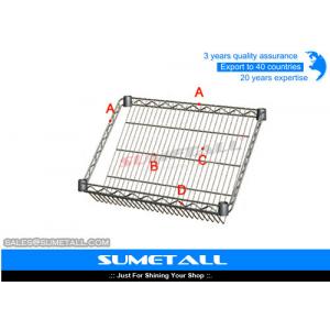 Commercial Wire Shelving Chrome Storage Racks For Display Brochure / Catalogue