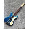 Custom Mosrite Ventures Model Electric Guitar Blue Big B500 Tremolo Bridge